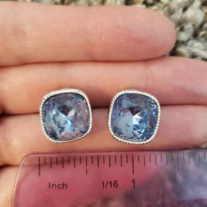 Monet blue stud earrings